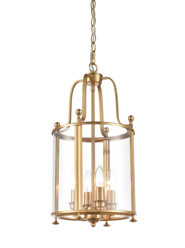 Drayton 4 light Lantern - Antique Brass