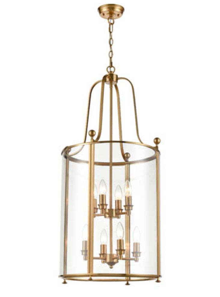 Drayton 8 light Lantern - Antique Brass