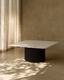 Lantine Marble Coffee Table - Matt Black
