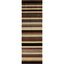 Linea Striped Caramel Washable Rug