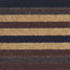 Linea Striped Caramel Washable Rug