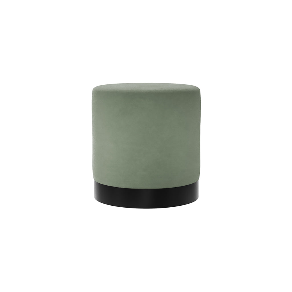Lara Sage Velvet Large Pouffe