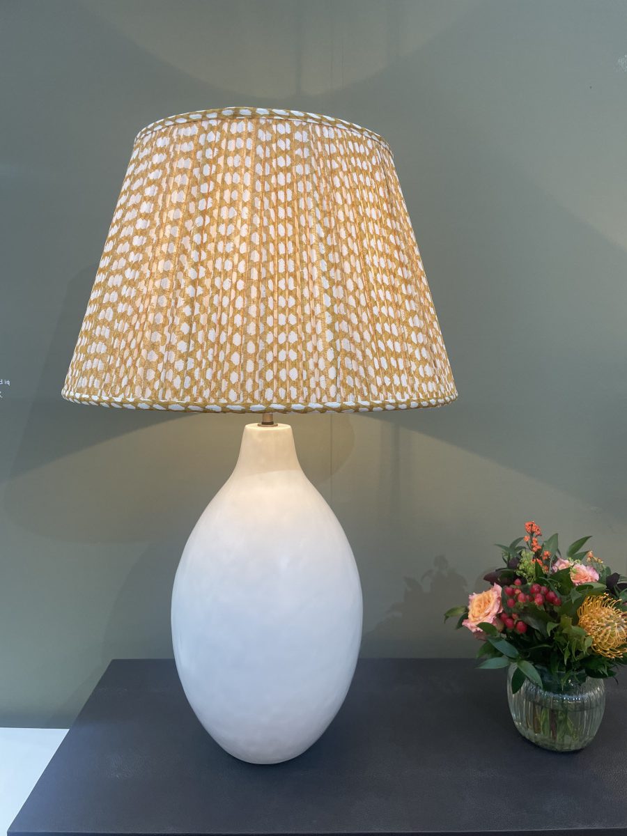 Lamp | Large Round Gesso