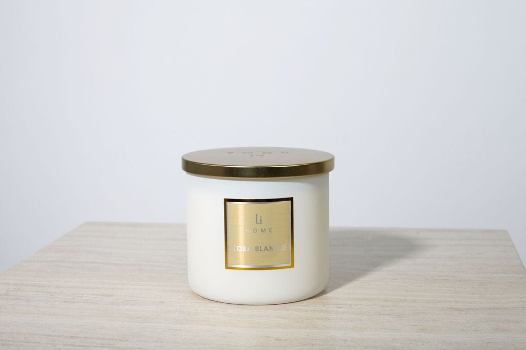 Lifestyle Home Collection Candle Rosa Blanco Rosa Blanco - 3 Wick Luxury Candle 1kg House of Isabella UK