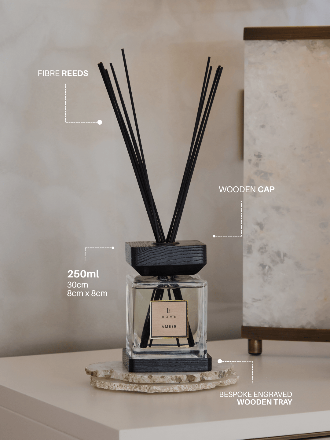 Luxury Square Diffuser - Amber