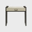 Linea Nera Side Table French Grey Leather