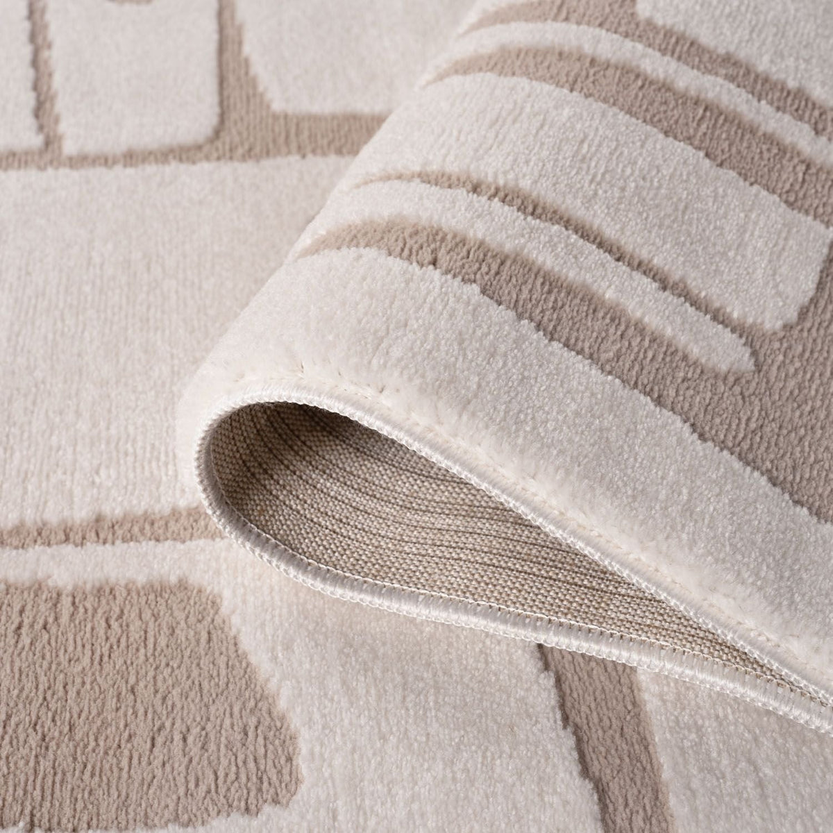 Loft Abstract Beige Rug