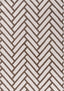 Loft Chevron Brown Rug