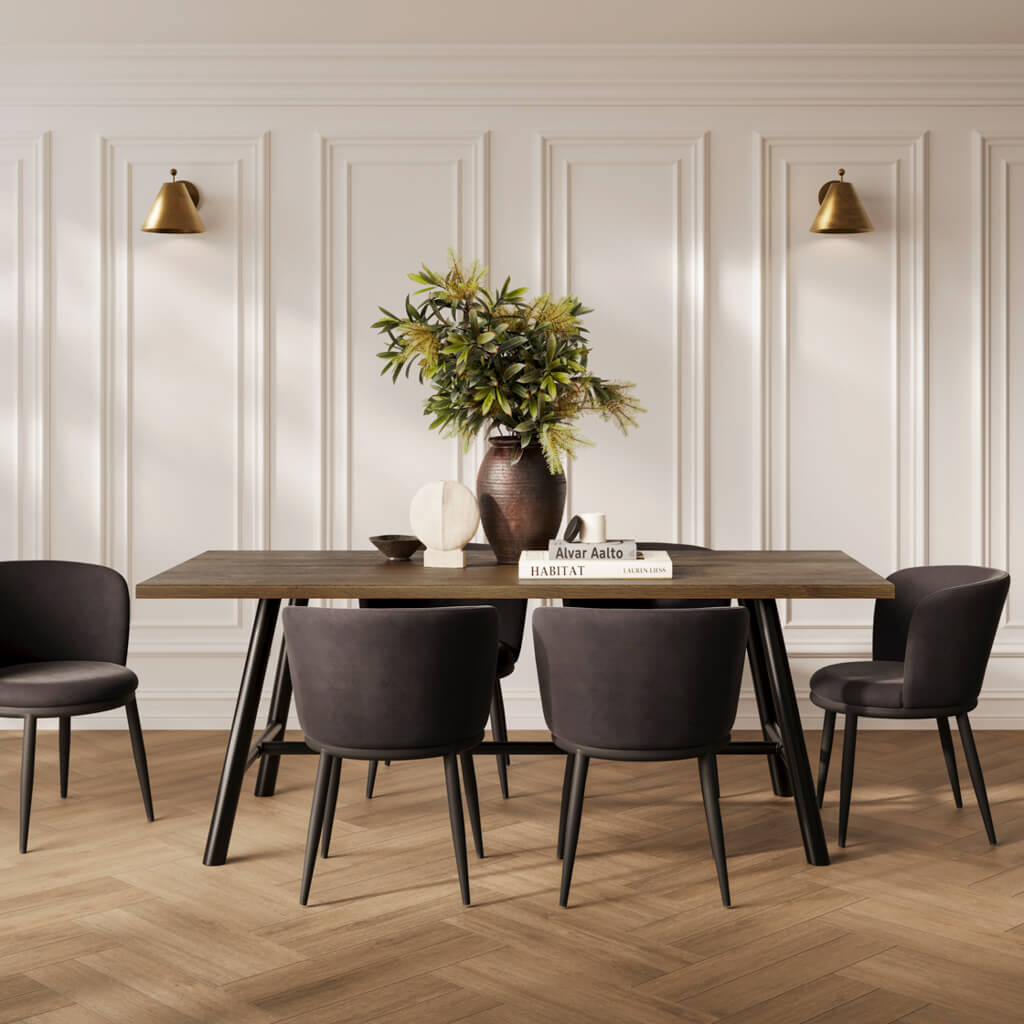Louie Coffee Dining Table