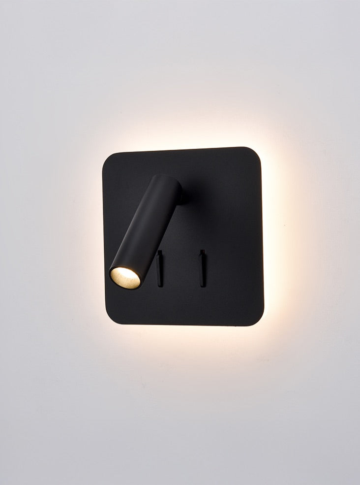 Luca wall light in black