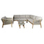 New Martinique Corner Sofa Set & Armchair - Light Brown