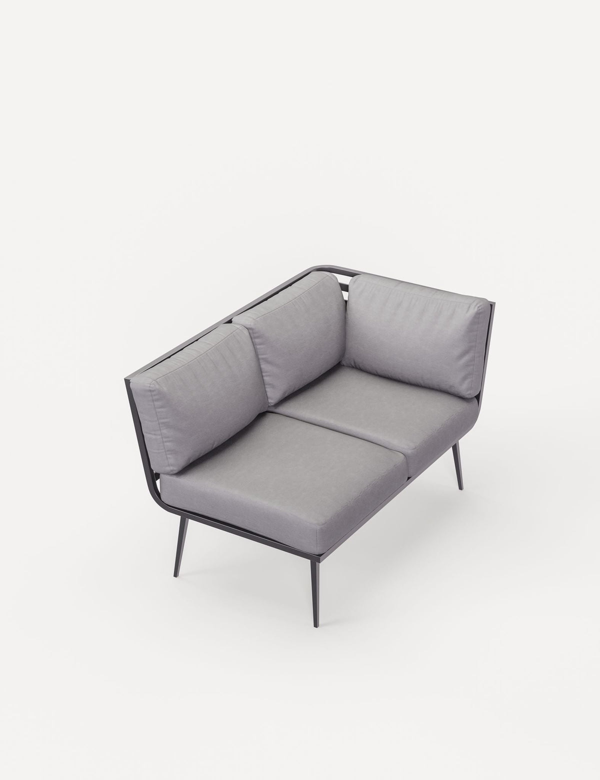Mayfair Corner Lounging Set with Fire Pit Table and 2 Benches