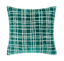Paul Monneypenny Large Drunkplaid Teal Cushion