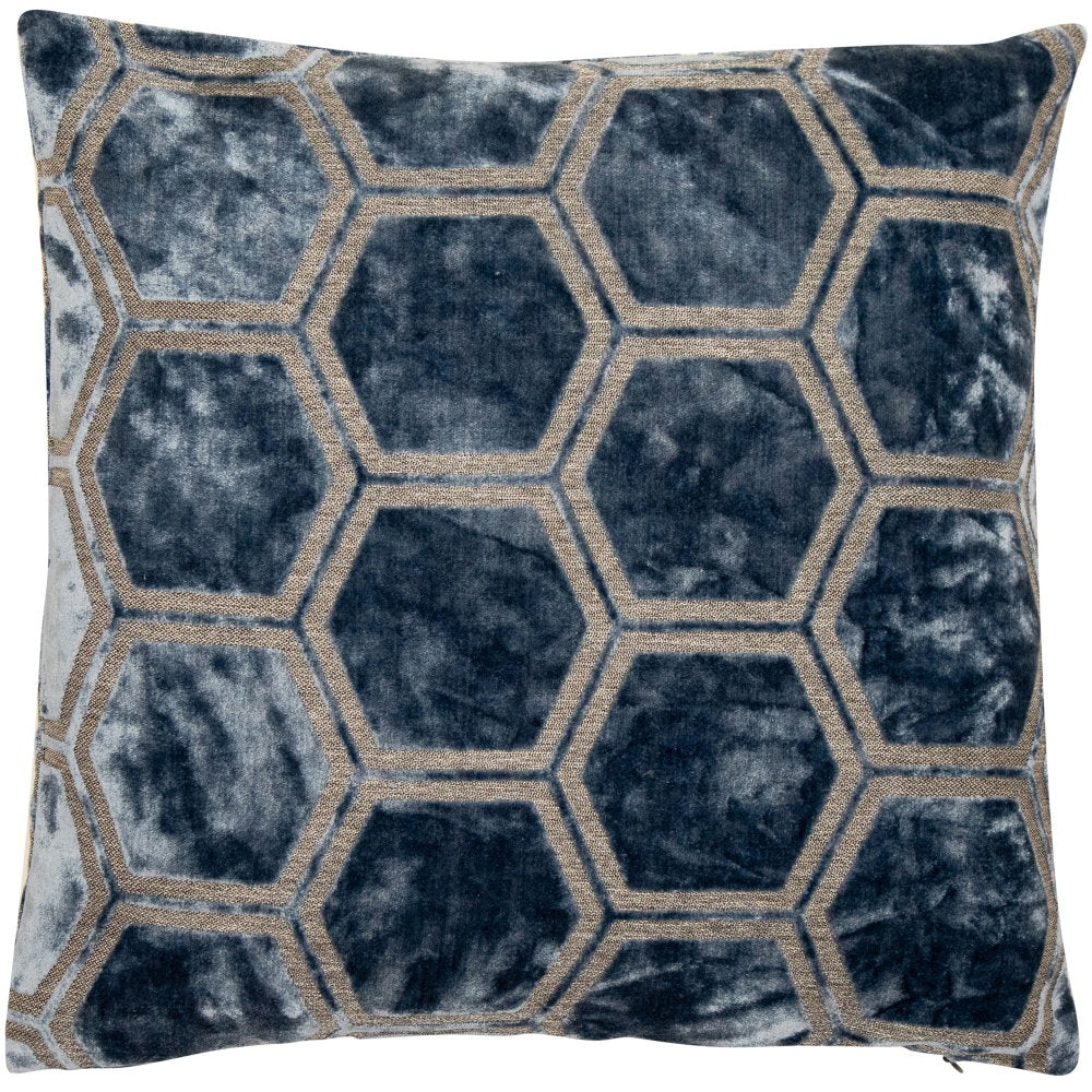 Large Ivor Blue Cushion