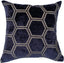 Malini Large Ivor Navy Cushion