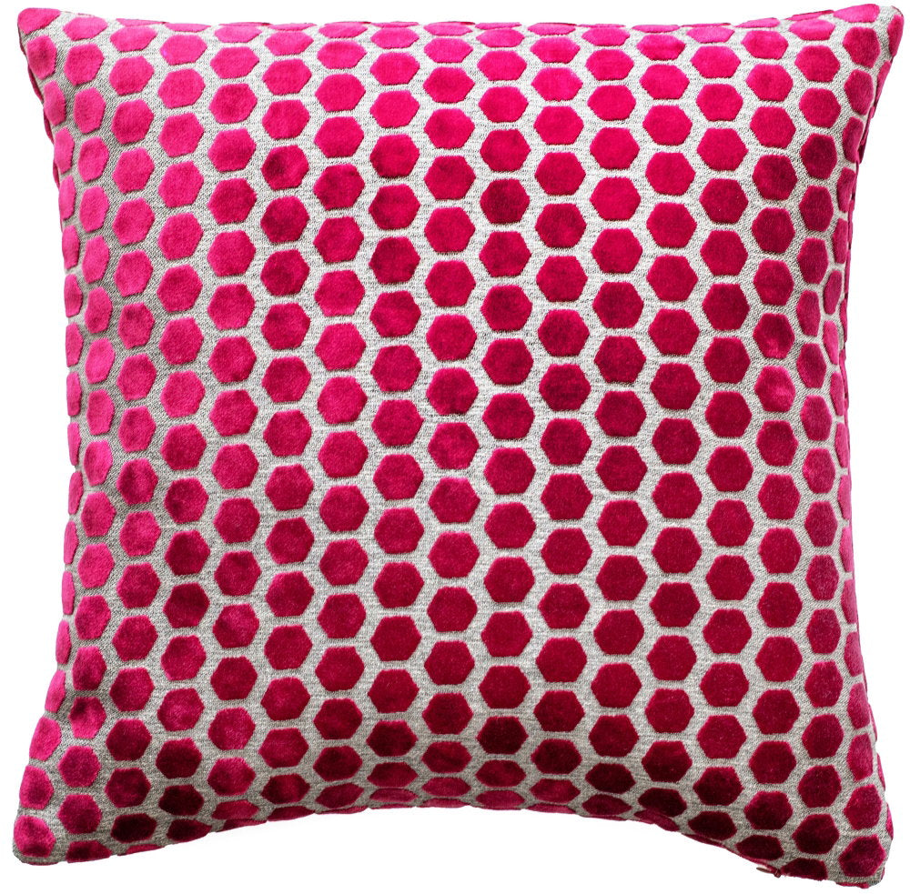 Large Jorvik Fuschia Cushion