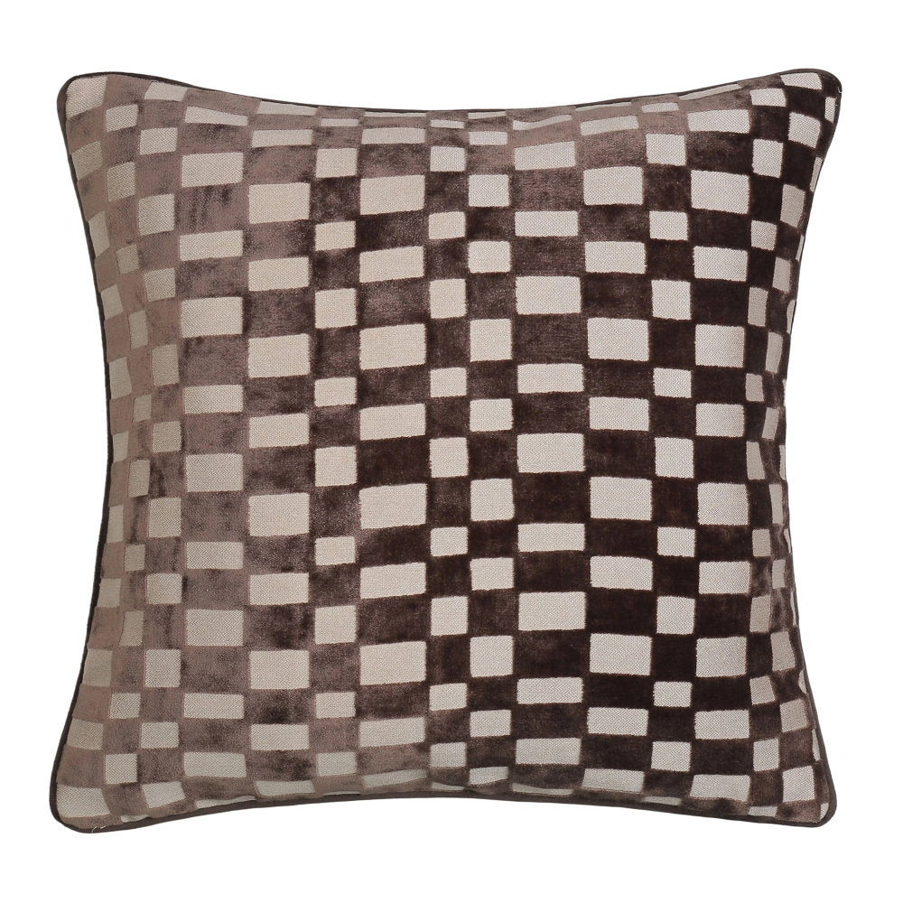 Paul Moneypenny Large Modblock Chocolate Cushion