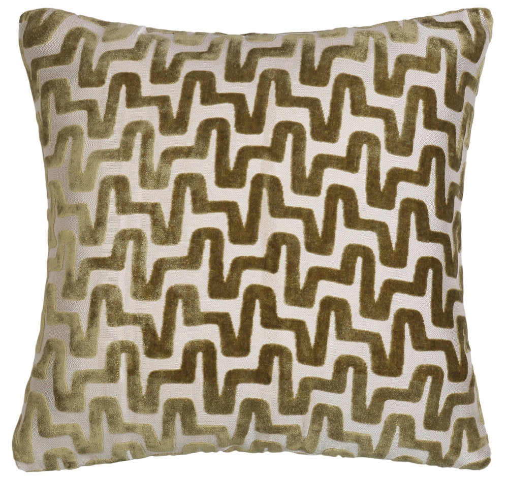 Malini Large Summit Olive Cushion