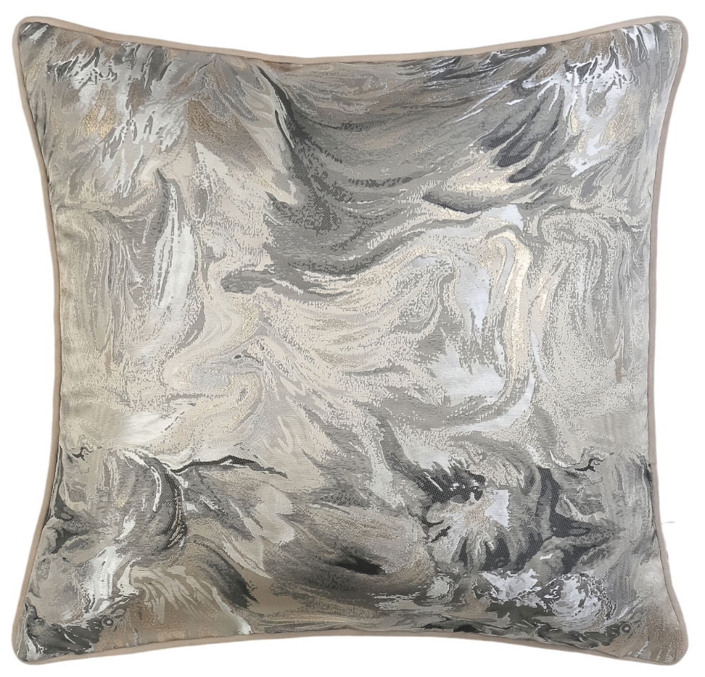 Malini Symphony Taupe Cushion
