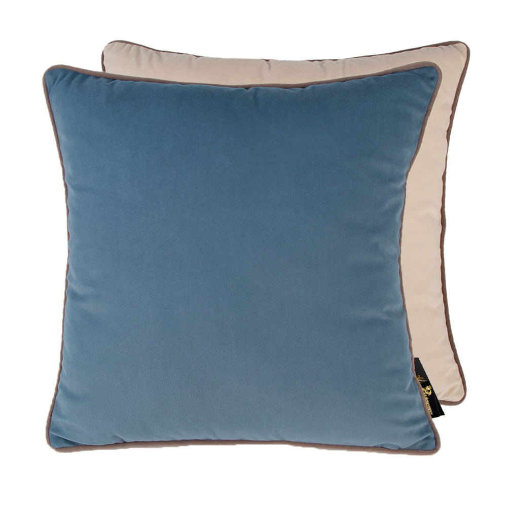 Paul Moneypenny Twofaced Blue And Champagne Cushion