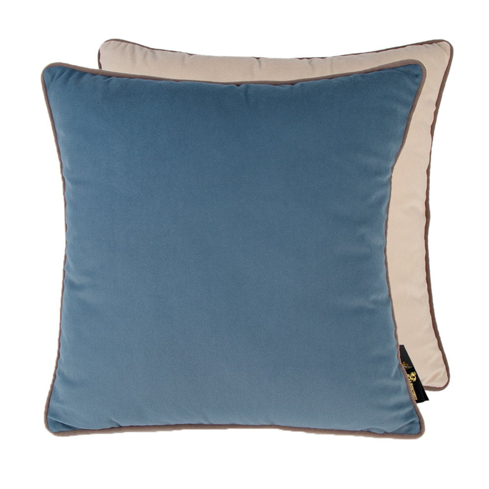 Paul Moneypenny Twofaced Blue And Champagne Large Cushion