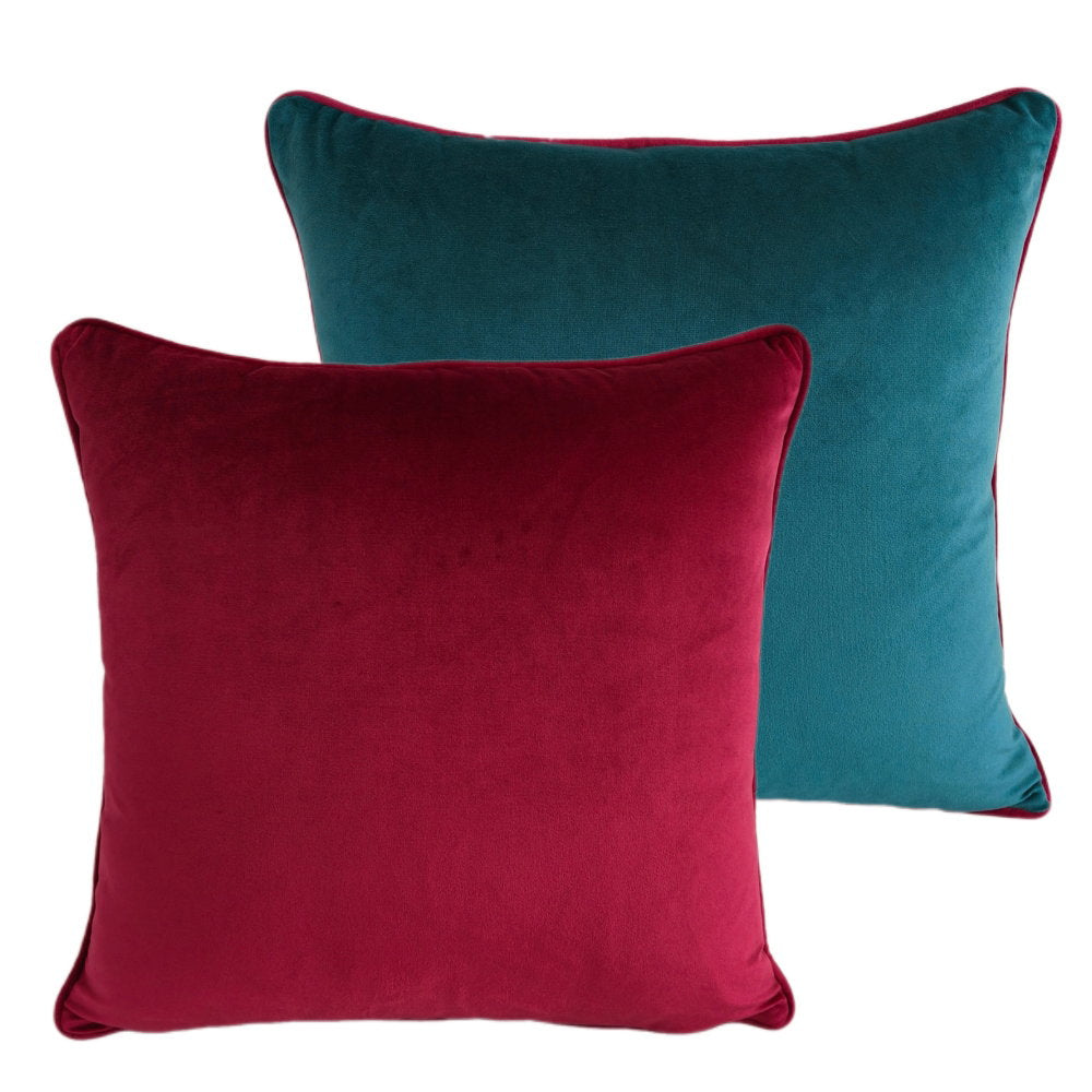 Paul Moneypenny Twofaced Teal And Fuschia Large Cushion