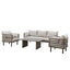 Metro 3 Seat Sofa Set with Rectangular Coffee Table - Café