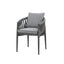 Milan Dining Chair x2 - Charcoal