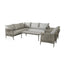 Milan Small Corner Sofa Set With Armchair x2 - Cool Linen