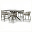 Monaco 6 Seat Low Bar Set - Cool Linen