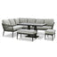 Monaco Rectangular Corner Dining Set with Rising Table - Ivy Green