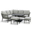 Monaco Square Corner Dining Set with Rising Table - Ivy Green