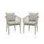 Monaco Dining Chair x2 - Cool Linen