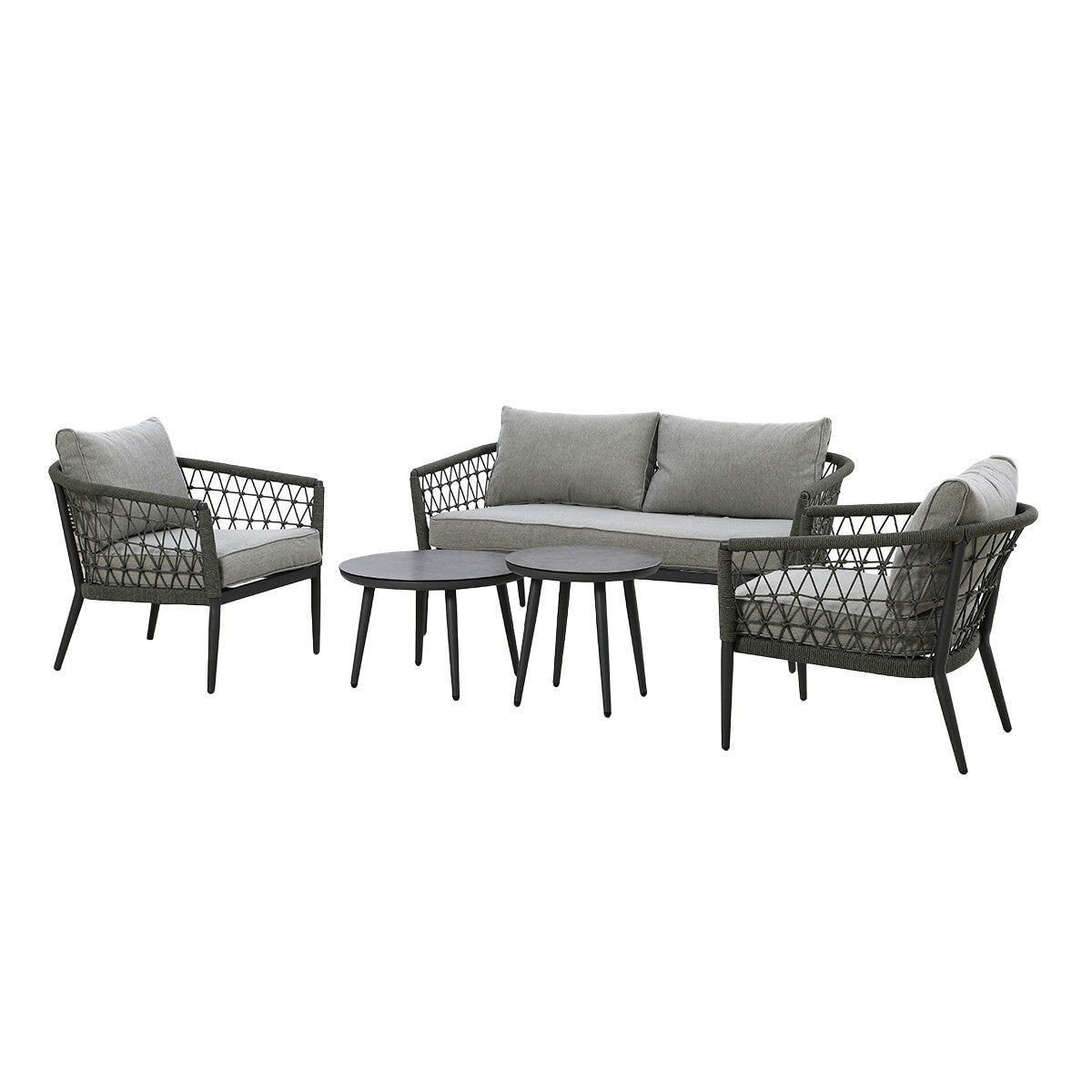 Monaco 2 Seat Sofa Set - Ivy Green