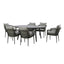 Monaco 6 Seat Oval Dining Set With Lazy Susan - Ivy Green