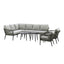 Monaco Large Corner Sofa Set With Armchair x2 - Ivy Green