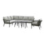 Monaco Large Corner Sofa Set With Armchair - Ivy Green