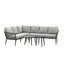 Monaco Large Corner Sofa Set - Ivy Green