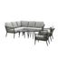 Monaco Small Corner Sofa Set With Armchair x2 - Ivy Green