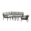 Monaco Small Corner Sofa Set With Armchair - Ivy Green