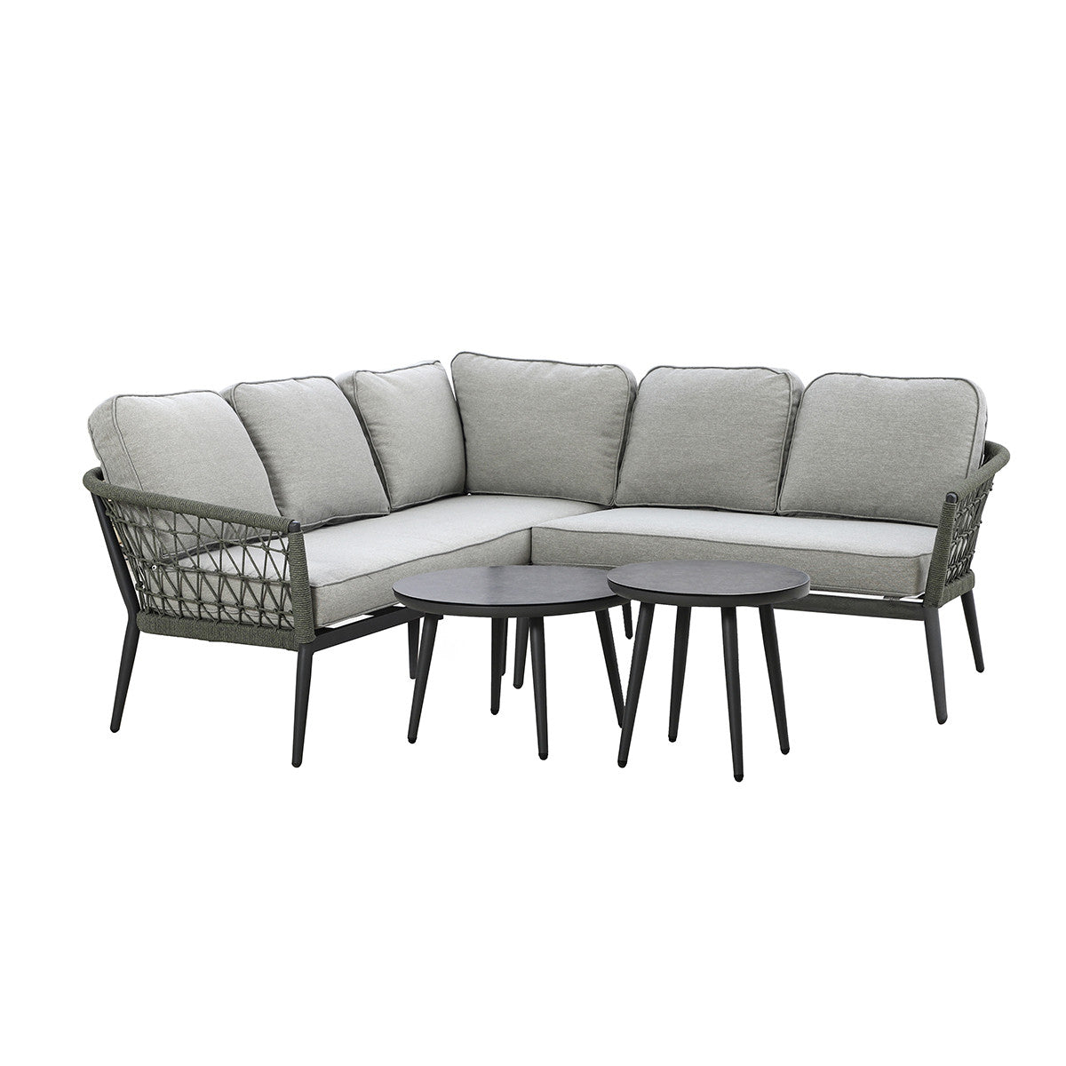 Monaco Small Corner Sofa Set - Ivy Green