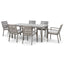 Montreal 6 Seat Rectangular Dining Table - Cool Linen
