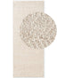 Majoli Natural White Herringbone Wool & Jute Rug