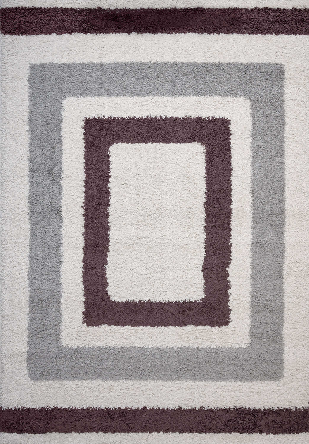 Moodi Shaggy Grey/Purple Contour Rug