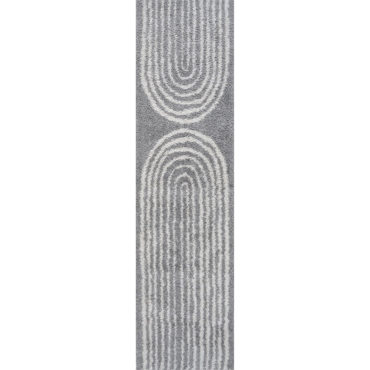Moodi Shaggy Grey Echo Rug