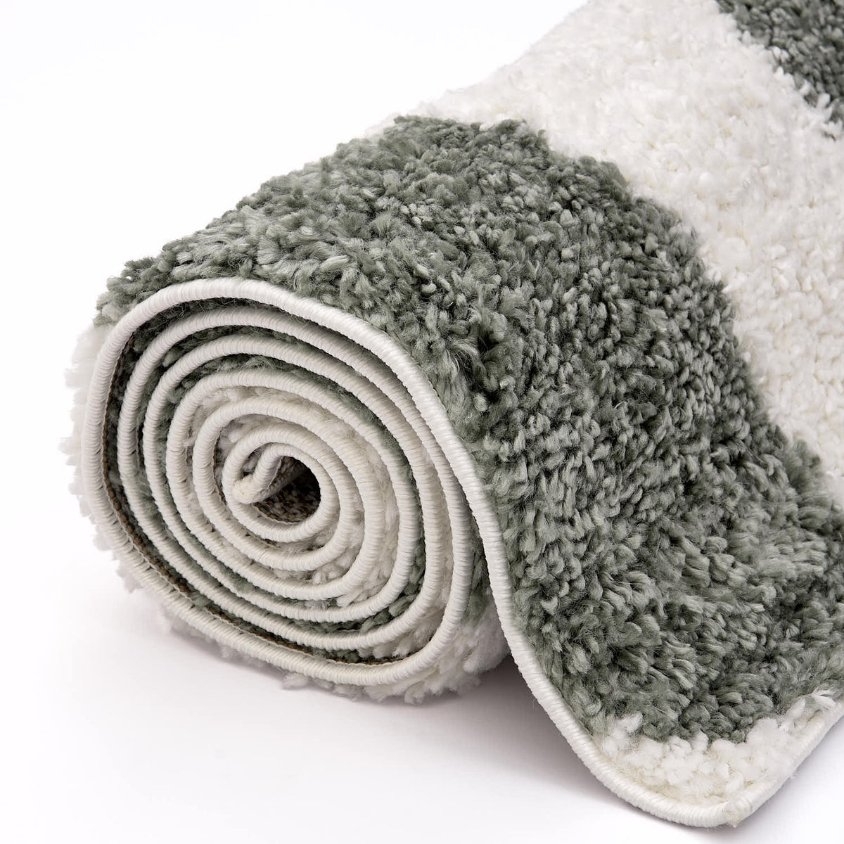 Moodi Shaggy Green Erosan Rug
