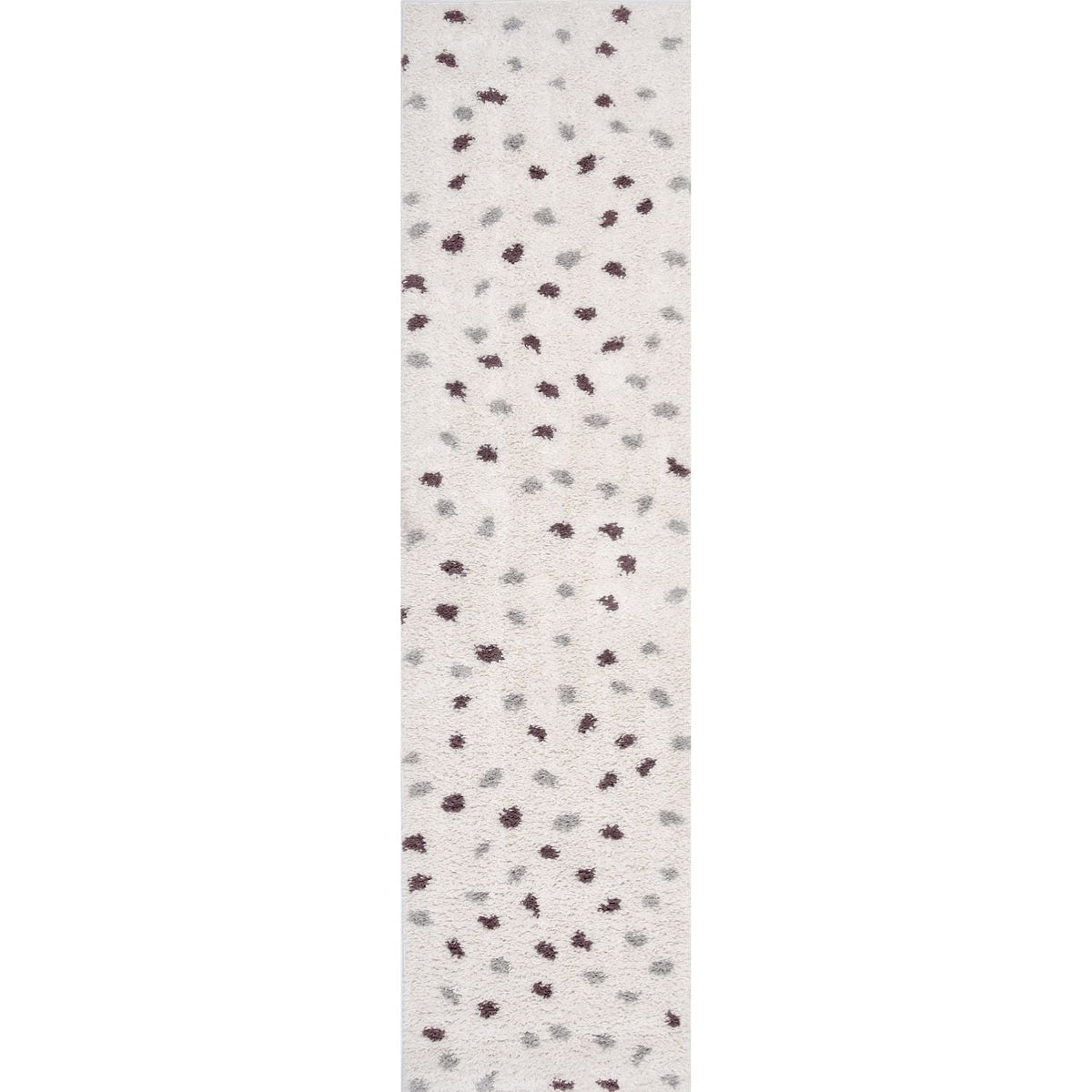 Moodi Shaggy Grey/Purple Plumetis Rug