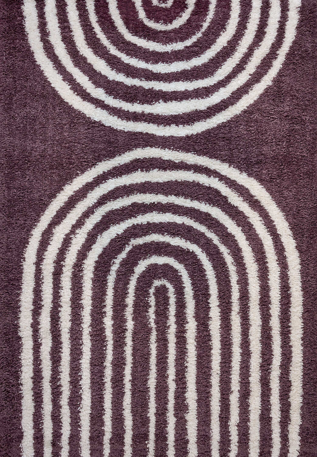Moodi Shaggy Purple Velvetine Rug