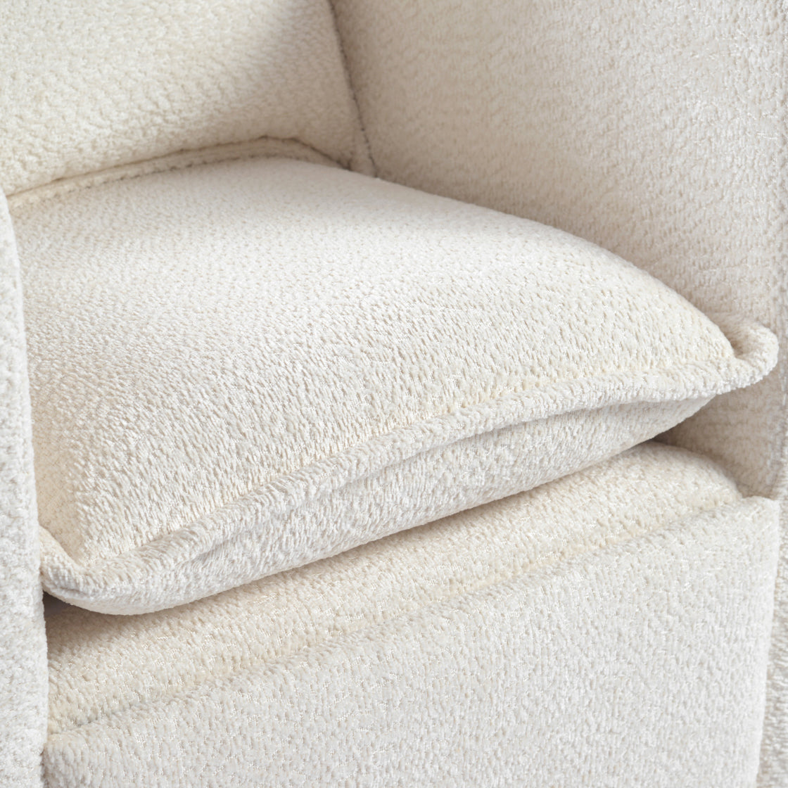 OTI Nursery Nestler Nursing Chair Off White Boucle House of Isabella UK