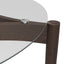 Ned Clear and Chocolate Dining Table